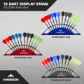 Mission Station 12 - Acrylic Darts Display - Red