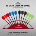 Mission Station 12 - Acrylic Darts Display - Red