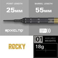 Target šipky Josh Rock 2025 Brass soft 18g