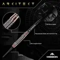 Mission šipky Arkitekt soft 19g