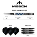 Mission šipky Hexon soft 18g