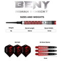 Mission šipky Roman Benecký Black & Red soft 18g