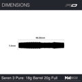 Red Dragon šipky Seren 3 Pure soft 20g