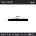 Red Dragon šipky Seren 3 Onyx soft 20g
