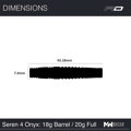 Red Dragon šipky Seren 4 Onyx soft 20g
