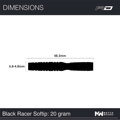 Red Dragon šipky Peter Wright Black Racer soft 20g