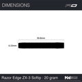 Red Dragon šipky Razor Edge ZX-3 soft 20g
