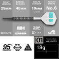 Target šipky Rob Cross 95K soft 18g