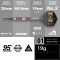 Target šipky Stephen Bunting 95K soft 19g
