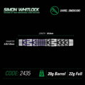 Winmau šipky Simon Whitlock 2435 soft 22g