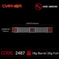Winmau šipky Cypher soft 20g