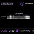 Winmau šipky Kairos 2 soft 20g