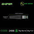 Winmau šipky Sniper Black 2 soft 20g