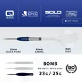 Harrows šipky Geo 03 Bomb Quick Point steel 23g