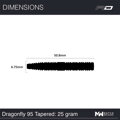 Red Dragon šipky Dragonfly 95 Tapered steel 25g