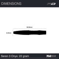 Red Dragon šipky Seren 3 Onyx steel 22g
