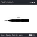 Red Dragon šipky Jonny Clayton Gold steel 22g