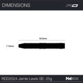 Red Dragon šipky Jamie Lewis SE steel 25g