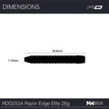 Red Dragon šipky Razor Edge Elite steel 26g