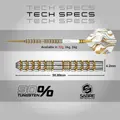 Red Dragon šipky Paradym Gold Parallel steel 22g