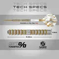 Red Dragon šipky Paradym Gold Parallel steel 26g