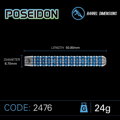 Winmau šipky Poseidon steel 24g