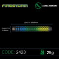 Winmau šipky Firestorm steel 25g