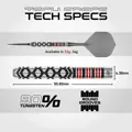 Winmau šipky Fornax Parallel SP steel 22g
