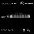 Winmau šipky Blackout steel 23g