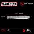 Winmau šipky Maverick steel 25g