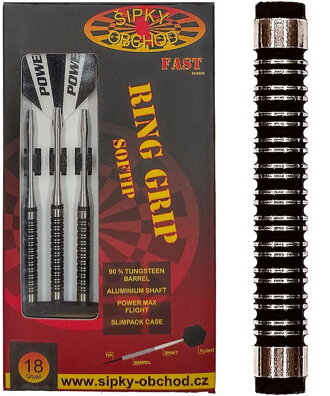 Ruthless šipky Ring Grip 1 Fast soft 18g