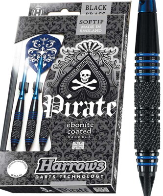 Harrows šipky Pirate soft 16g Blue