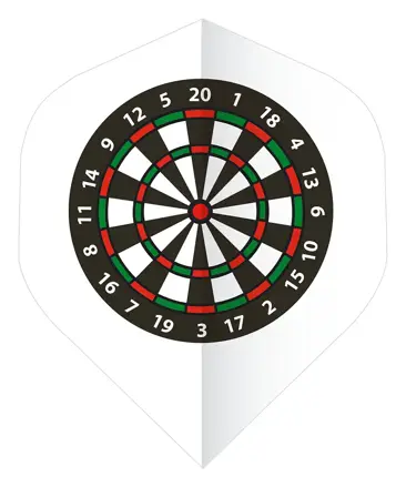 Bulls letky Base Dartboard White No.2