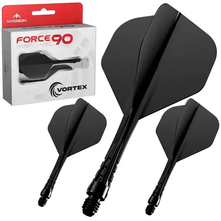 Mission letky Force 90 Vortex Solid Black No.2