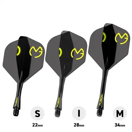 Winmau letky Fusion MvG Design Black & Green No.2