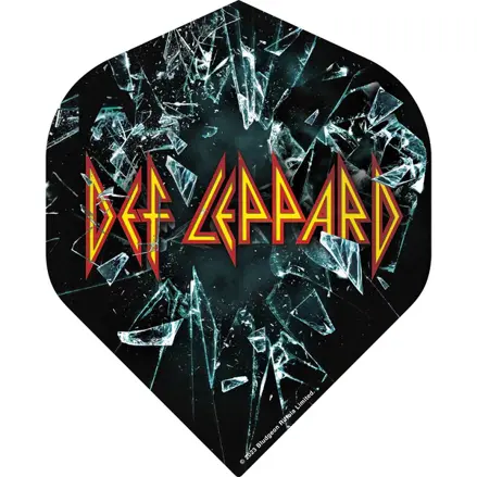 Def Leppard Dart Flights Official Licensed No.2 Shattered Glass