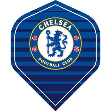 Chelsea Football Dart Flights No.2 Stripe Logo