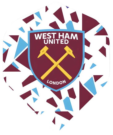 West Ham United FC Dart Flights Oficial Lcenced No