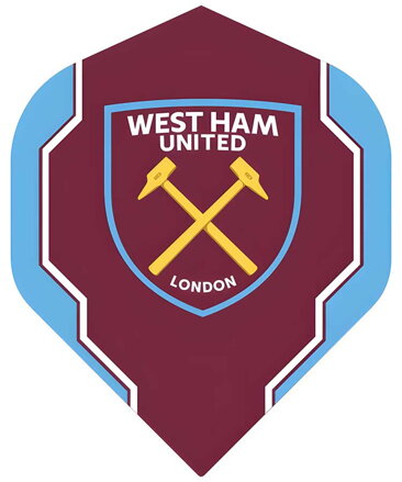 West Ham United FC Dart Flights Oficial Lcenced No