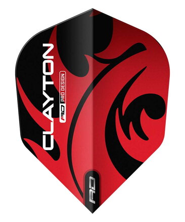 Red Dragon letky Jonny Clayton Red & Silver No.6