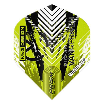 Winmau letky Prism Delta MVG Green & Black Chevron