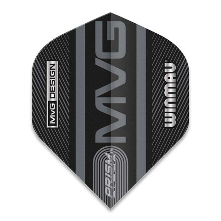 Winmau letky Prism Alpha MvG 2021 Black & Grey