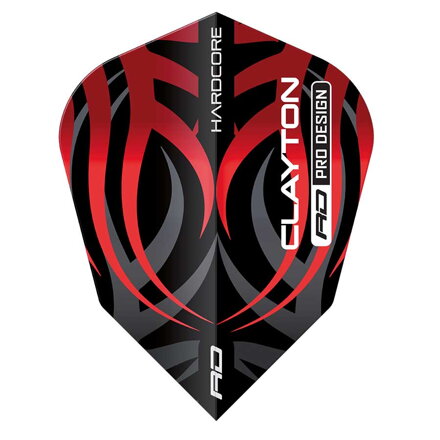 Red Dragon letky Jonny Clayton Black & Red Tribal 