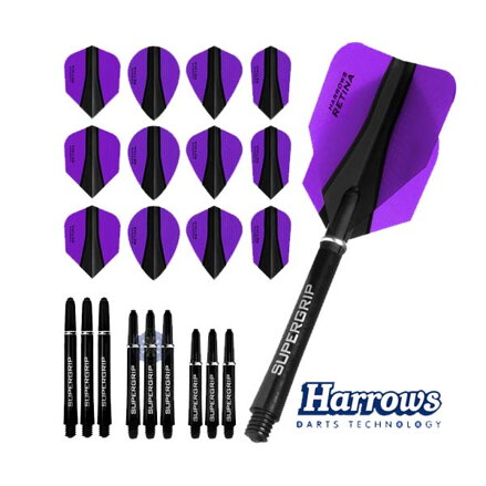 Harrows Retina X Flight and Shaft Combo Kit Purple