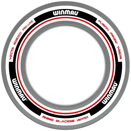 Winmau Advance White and Red Dartboard Surround