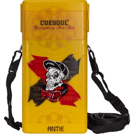 Cuesoul pouzdro Antie Printed Skull in Hat Yellow
