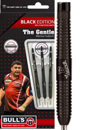 Bulls šipky Champions Mensur Suljovic Black Steel 