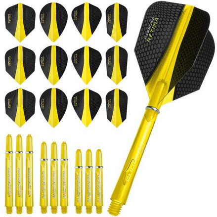 Harrows Retina Flight & Shaft Combo Kit Yellow