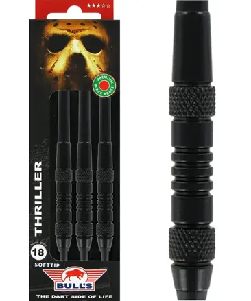 Bulls NL šipky Thriller Black Brass soft 18g