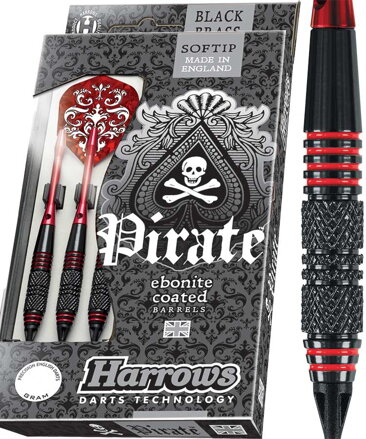 Harrows šipky Pirate soft 18g Red